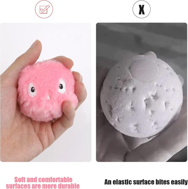 3 Pack Cat Ball Toys,Interactive Plush Cat Toys Balls,Kitten Chirping Balls,Fun Catnip Toys,3 Lifelike Animal Chirping Sounds,Automatic Sound,Kitten Toys for Indoor Cat Dog Kitty Kitten Puppy Exercise - Image 3