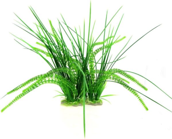 Saim 2 PCS Aquarium Artificial Underwater Plastic Plant Decor Aquatic Water Grass Fish Tank Decorations 15.7" - Image 4