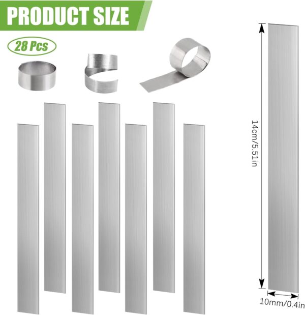 28Pcs Aquarium Plant Weights Anchors, 14cm Long Bendable Aquarium Plants Weights, Over Weight Anchor Metal Aquatic, Cutable Plant Weights for Live Plants in Fish Tank Ponds to Prevents Floating - Image 2