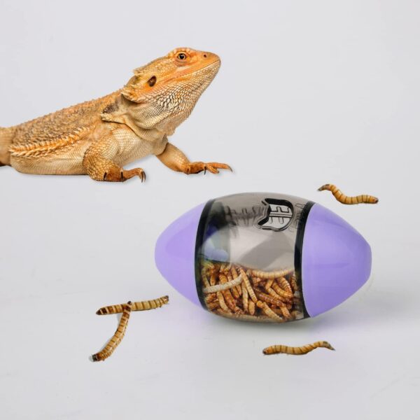 Bearded Dragon Toy, Reptile Toys Lizard Enrichment Toys Bearded Dragon Feeding Toys Reptile Enrichment toy For Lizards Bearded Dragons Geckos Small Reptiles (Purple) - Image 5