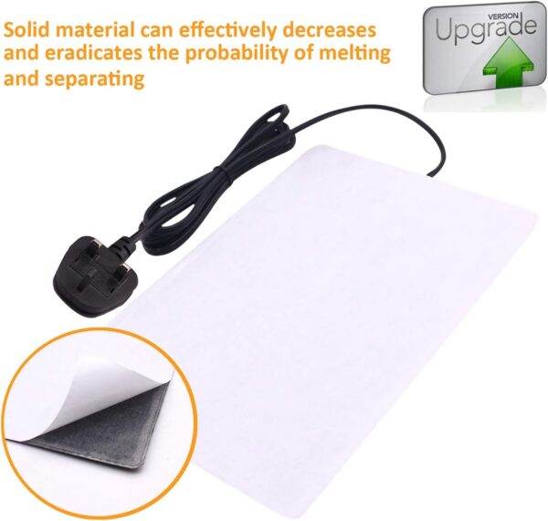 AIICIOO Lizards Terrarium Heat Pads - 8W Pets Heating Pad Aquarium Heated Mats Tank Warmer for for Reptiles, Lizard, Turtles, Snake - Image 4