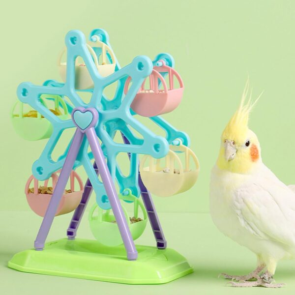 Parrots Budgies Cage Toy Colorful Food Container Parrot Parakeets Foraging Toy Bird Feeder Food Dispenser Toy - Image 3