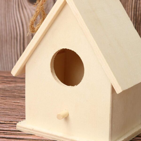Bird Feeders for Small Birds House Box Box House Box Bird Bird House Wooden Bird Dox Bird Patio & Garden Squirrel Corn Food (Brown, One Size) - Image 7