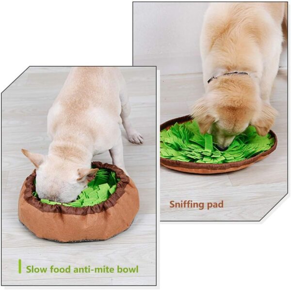 AWOOF Snuffle Mat for Dogs Food Sniffing Feeding Mat, Dog Brain Games Puzzle Toys for Boredom, Encourages Natural Foraging Skills for Dogs, Treat Dispenser Indoor Outdoor Stress Relief - Image 4