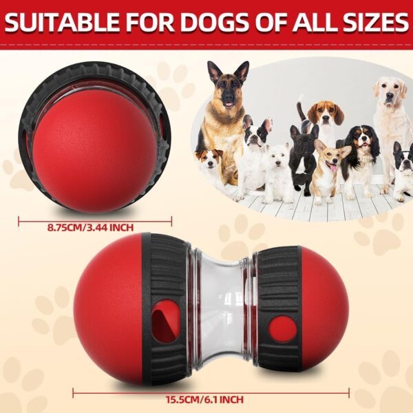 CAROZEN Interactive Dog Feeder Toy, Dog Enrichment Toy, Slow Feeder Toy for Dog Mental Stimulation, Treat Puzzle for Dog Entertainment, Food Dispenser Dog Toy - Image 2