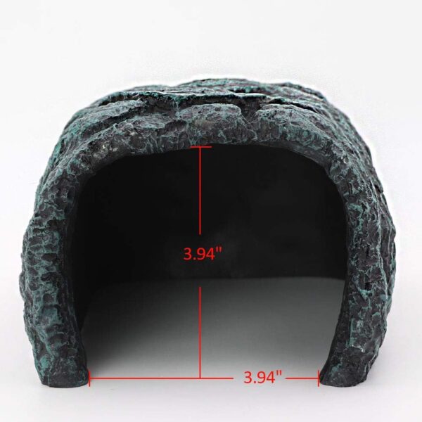 M.Z.A Aquarium Cave Reptile Rock Hideout Reptile Rock Hide Cave Fish Tank Ornaments Reptile Hide Away Turtle Basking Platform for Bearded Dragon Tortoise Small Lizards Amphibians - Image 7