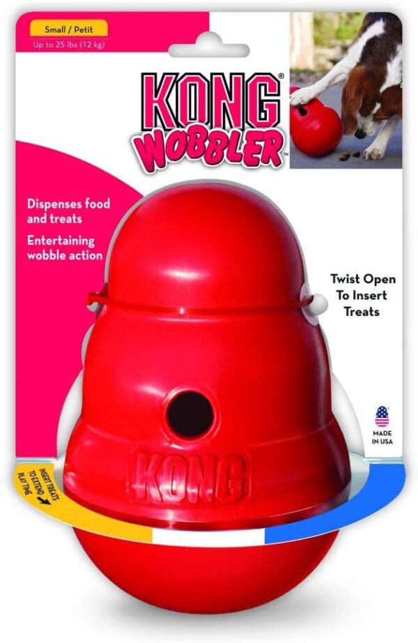 KONG - Wobbler™ - Interactive Treat Dispensing Dog Toy, Dishwasher Safe - For Small Dogs - Image 2