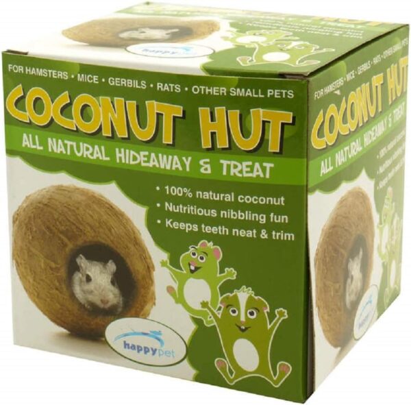 Small Pet Toy Coconut Hut - Image 2