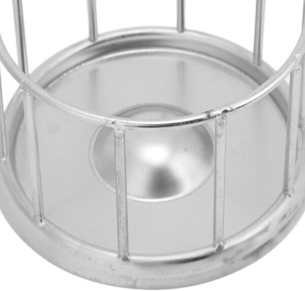 Reptile Food Dish,Reptile Food Bowl, Round Railing Shape Tortoise Dish Tortoise Food Water Dish Feeder Bowl, Stainless Steel Tray Dispenser, Water Tray Pet Supplies for Home Tortoise Pet Store(M) - Image 9