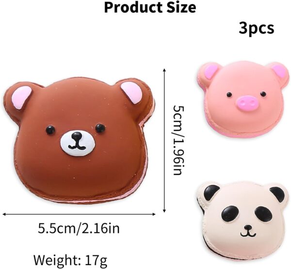 3Pcs Squeaky Dog Toy,Pup Teething Toys Latex Puppy Toys Interactive Dog Squeak Toys,Puppy Chew Toy for Cartoon Animal Sets Pet Chew Toys Soft Bouncy Fetch Toys for Small Pet Dogs - Image 2