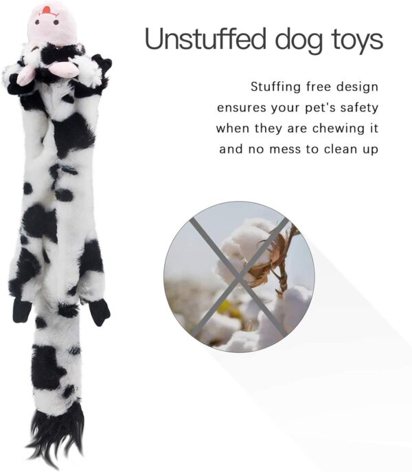 SHARLOVY Dog Squeaky Toys 5 Pack, Pet Toys Crinkle Dog Toy No Stuffing Animals Dog Plush Toy Dog Chew Toy For Large Dogs And Medium Dogs Squeeky Doggie Toys 5 PACK FOR LARGE DOGS Multi-colored - Image 5