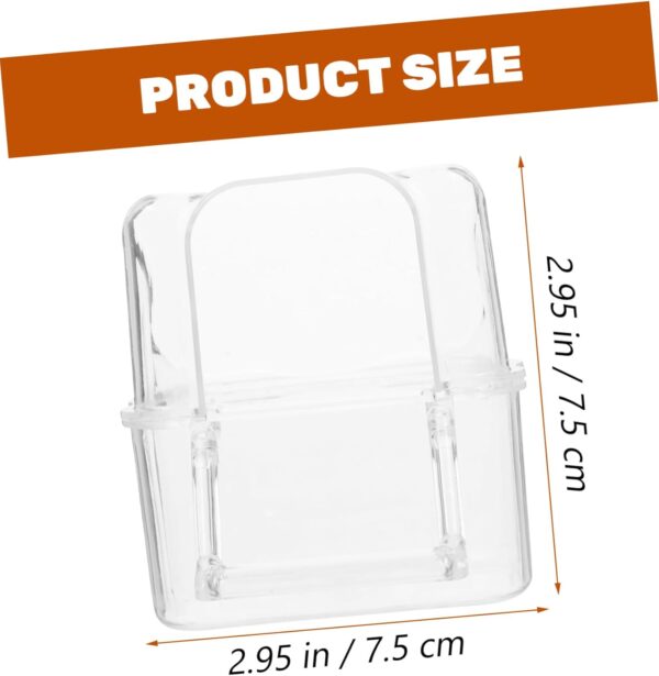 4pcs Box Birdcage Hanging Food Box Bird Feeder Bird Cage Parakeet Bird Food Pet Food Dispenser Parakeet Water Feeder Finch Bird Water Cup Parrot Cage Feeder Parrot Feeding Cup Pp BELLIFFY - Image 4