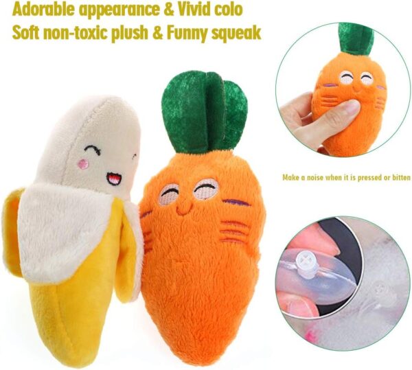 UHAPEER Plush Vocal Dog toy-16 Pcs Durable Pet Puppy Chew Toy Set for Small Medium Large Dogs - Image 4