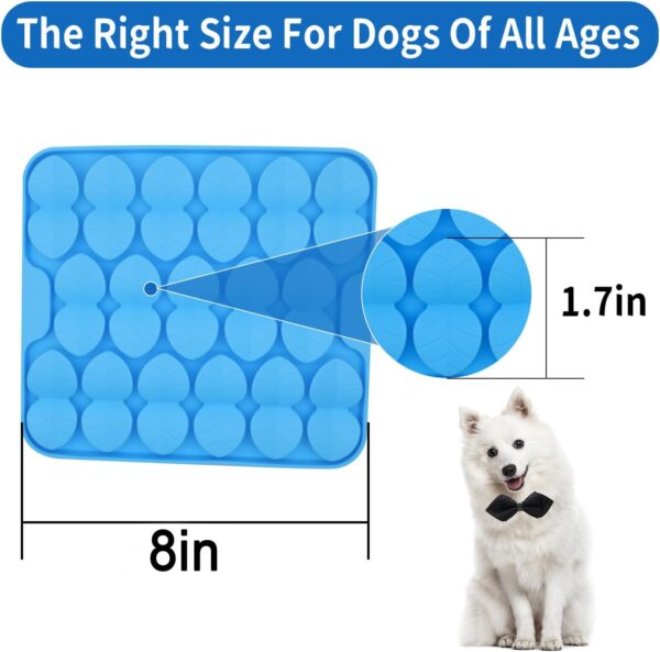 WUBAYI Licky Mats for Dogs,Feeding Mats for Dogs,Snuffle Mat,Wet Food Lick Mat Pad with Suction Cup,Encourages Natural Foraging Skill for Dogs and Cats (Blue) - Image 2