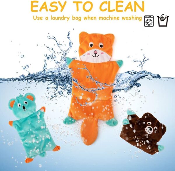 AWOOF No Stuffing Squeaky Dog Toys Indestructible Dog Toys for Large Medium Small Dogs Tough Interactive Dog Toys for Boredom Variety with Animals or Fruits Durable Birthday Christmas Dog Toys Gift - Image 5