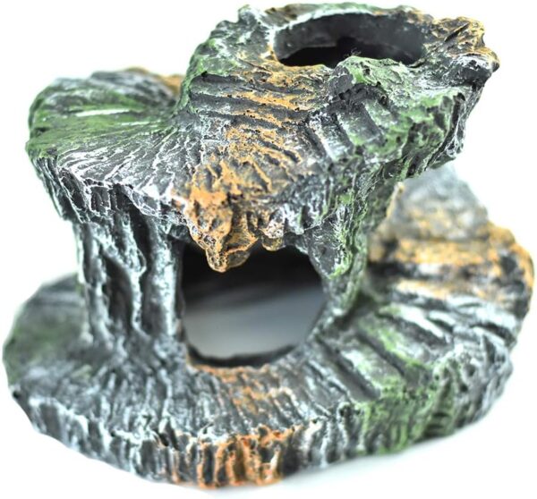 OMEM Small Reptile Ladder Turtle Lizard Hamster Habitat Decoration Tank Ornament (Rotating rock) - Image 4