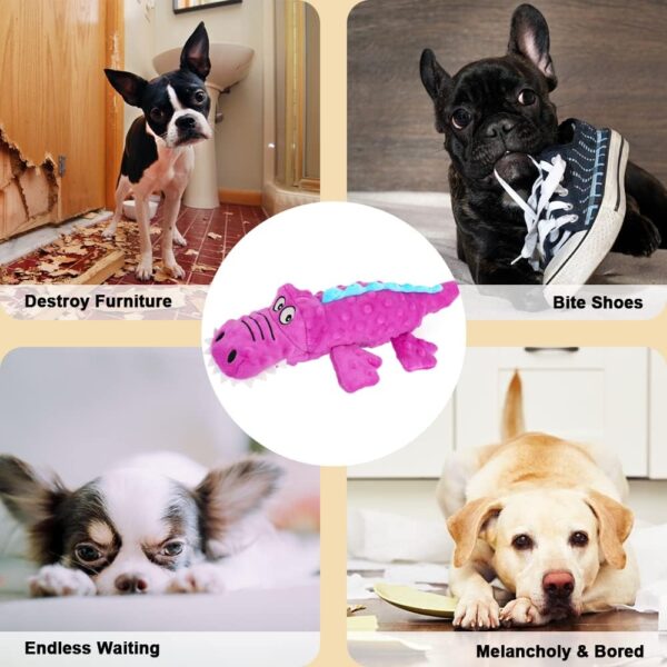 RIO Direct Squeaky Dog Toys, Sturdy Dog Plush Toys Chew Toys Dog Interactive Companion, Funny Training Toy with Crinkle Paper for Puppy Small Medium Dogs - Image 6