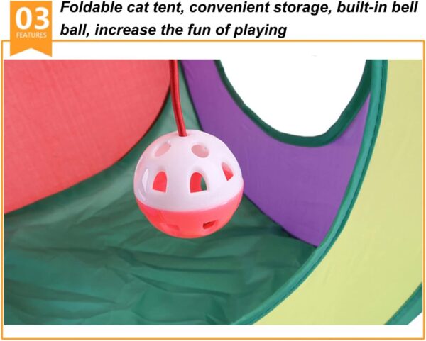 Cat Toys Set 22 Pack Kitten Toys -Cat Toys Interactive for Indoor Cats Feathers Wand tent Tunnel Interactive Kitty and Cats Toys - Image 6