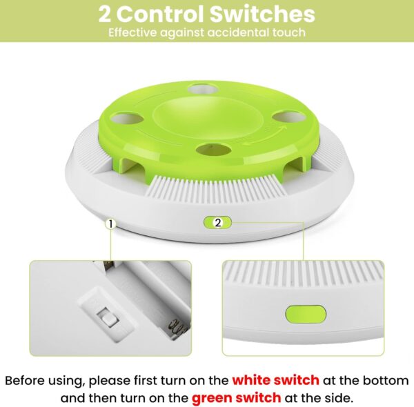 PETTOM Interactive Cat Toy Indoor 8 Holes Automatic Random Stretch Out Feather Smart Kitten Toys Battery Powered - Image 4