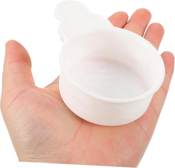 Yardwe 6 Pcs Bird Food Box Parakeet Feeder Bird Supplies Bird Cage Accessories Bird Food Bowl Pet Bowl Water Bowl Bird Feeders Chicken Water Cups Bird Feeder for Cage Plastic White - Image 9