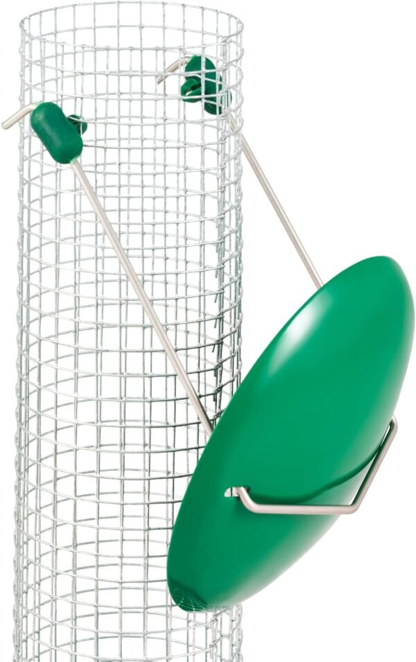 SA Products 3-Pack Metal Bird Feeder - Squirrel-Proof Hanging Bird Feeder Station for Garden, Backyard, Lawn - Set of Tube, Dense Mesh, Coarse Mesh Wild Bird Feeders for Nuts, Seeds, Fat Balls - Green - Image 8