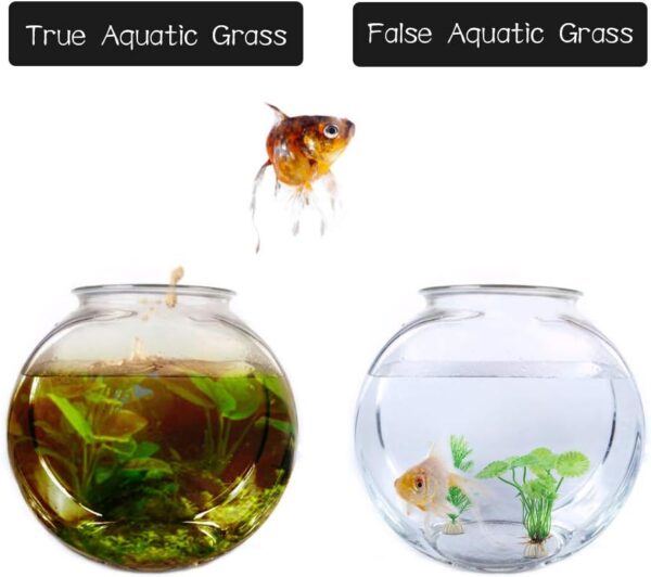 Huayue 15 x Aquarium Plants Decoration, Plastic Plants Aquarium Artificial Ornamental Plants for Aquatic Plants Plastic with Different Sizes Colours and Shapes - Image 5