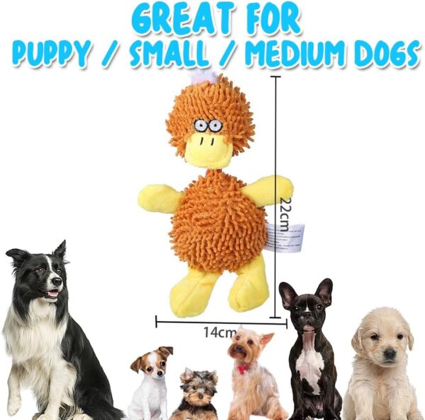 Speedy Panther Plush Puppy Dog Toy, Dog Toys for Small Dogs, Duck Puppy Toys From 8 Weeks, Plush Dog Toys for Small Medium Dogs - Image 3