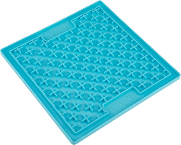 LickiMat Classic Buddy, Dog Feeding Mat for Boredom and Anxiety Relief, Ideal for Food, Treats, Yoghurt or Peanut Butter, Dog Lick Mats, Fun Alternative to a Slow Feeder Dog Bowl, Turquoise - Image 2