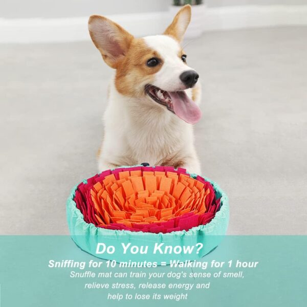 Vivifying Snuffle Mat for Dogs, Washable Dog Snuffle Mat, Interactive Dog Toys for Boredom, Game Toy Encourages Natural Foraging Skills and Slow Eating - Image 8
