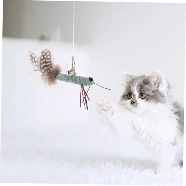 Yardwe 2pcs Funny Cat Stick Refill Pack Cat Toy Kitten Toys Cat Teaser Replacement Cat Teasing Wand Toys Replacement Cat Wand Toy Cat Teasing Toy Cat Wand Attachment Pet Toys Plush - Image 5