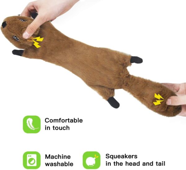 Newthinking No Stuffing Dog Toys, 6 Pack Squeaky Dog Toys Indestructible, Soft Plush Dog Toys for Small Medium Large Dogs - Image 2