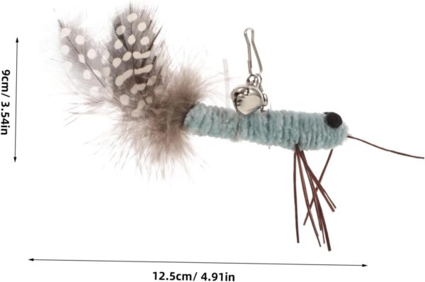 Yardwe 2pcs Funny Cat Stick Refill Pack Cat Toy Kitten Toys Cat Teaser Replacement Cat Teasing Wand Toys Replacement Cat Wand Toy Cat Teasing Toy Cat Wand Attachment Pet Toys Plush - Image 9