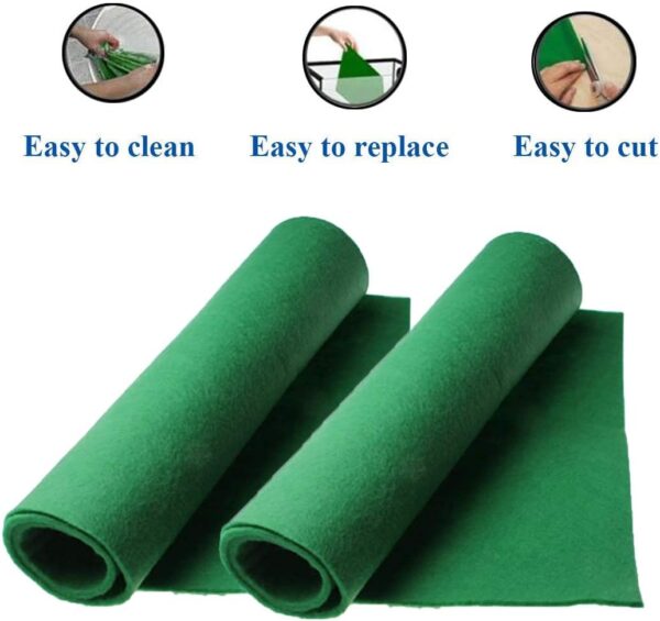 PINVNBY Reptile Carpet Lizards Bedding Pet Cage Mat Supplies Geckos Terrarium Substrate Liner With Fiber for Chamelon Bearded Dragon Turtles Iguana Snakes 2PCS - Image 2