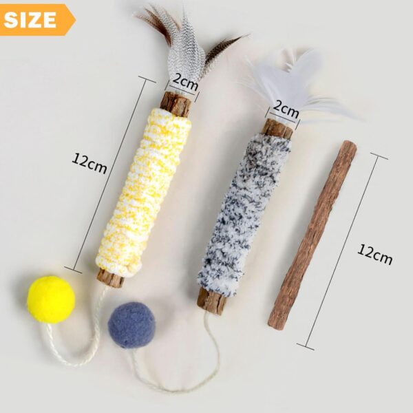 Silvervine Chew Sticks, Kitten Teething Toys for Indoor Cat Chew Toy Natural Matatabi Cat Catnip Sticks Cat Teeth Cleaning and Stress Release - Image 4