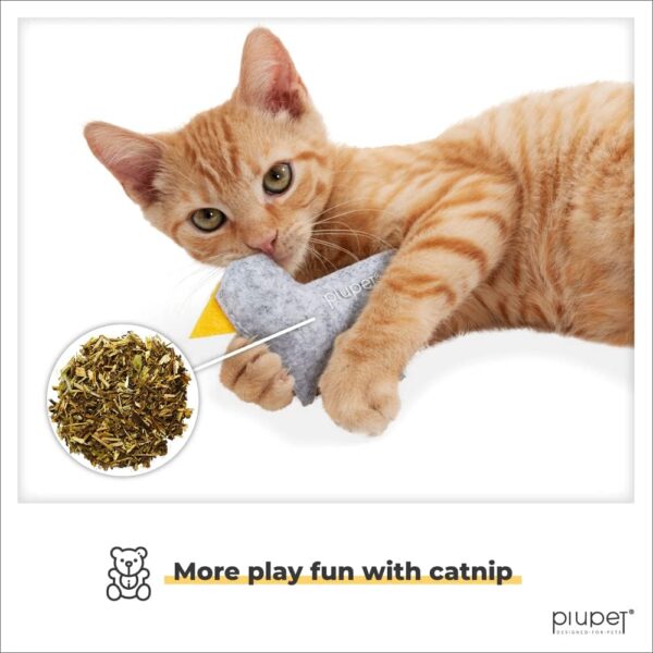 PiuPet® Cat toy with catnip I Set of 4 I Stylish Cat toys for indoor cats I Catnip toys for cats I Cat toys for indoor cats adult - Image 2