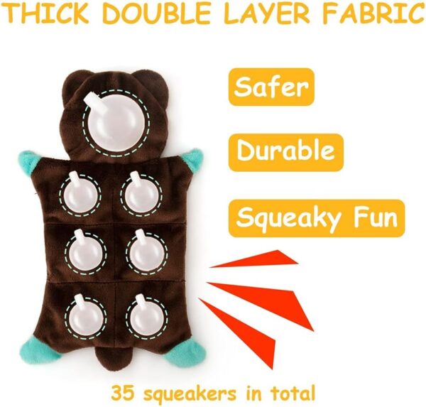 AWOOF No Stuffing Squeaky Dog Toys Indestructible Dog Toys for Large Medium Small Dogs Tough Interactive Dog Toys for Boredom Variety with Animals or Fruits Durable Birthday Christmas Dog Toys Gift - Image 3
