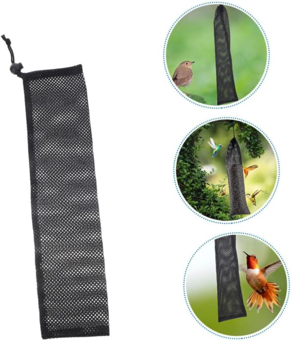 Yardwe 8pcs Bird Food Bag Mesh Bag Bird Feeder Hanging Bird Feeder Bag Drawstring Birds Feeder Bird Feeding Bags Drawstring Feeder Bag Bird Food Container Birds Feeder Socks Polyester - Image 9