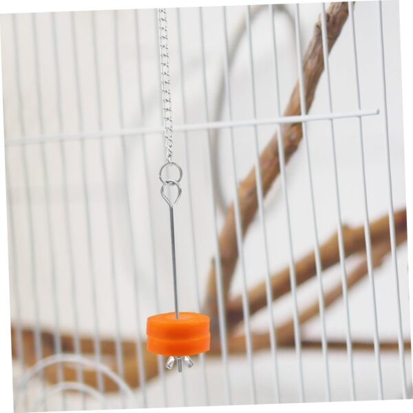 Yardwe 3pcs Parrot Fork Vegetables Pet Supply Bird Fruit Holder Hanging Bird Feeding Fork Birds Food Holder Bird Feeder for Fruits Underslung Feeder Food Stick Stainless Steel For Birds - Image 3