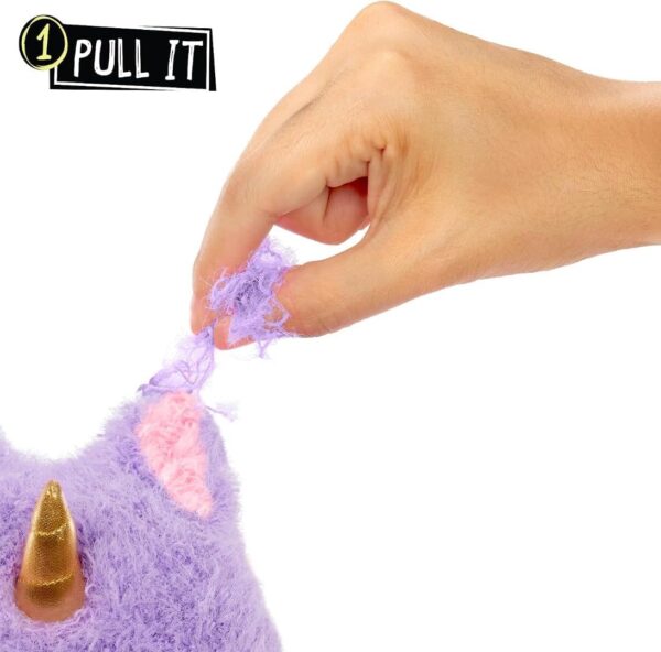 Fluffie Stuffiez Small Collectible Plush - UNICORN - Suprise Reveal Unboxing with ASMR Fidget DIY Fur Pulling, Ultrasoft Fluff - Great for Kids Ages 4+ - Image 3
