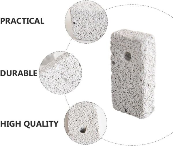 VILLCASE Hamster Teeth Grinding Stones, Natural Volcano Stones Rat Chew Toy, Small Animal Molar Stones Mineral Pumice Chewing Toys for Guinea Pig Rabbit Chinchilla Little Pet (Light Grey, 12 Pack) - Image 4