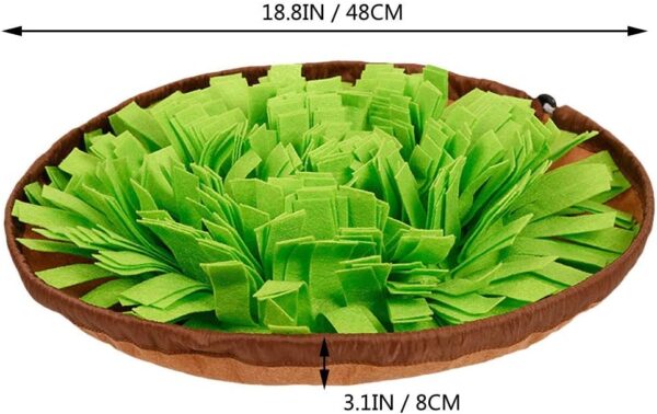 AWOOF Snuffle Mat for Dogs Food Sniffing Feeding Mat, Dog Brain Games Puzzle Toys for Boredom, Encourages Natural Foraging Skills for Dogs, Treat Dispenser Indoor Outdoor Stress Relief - Image 8