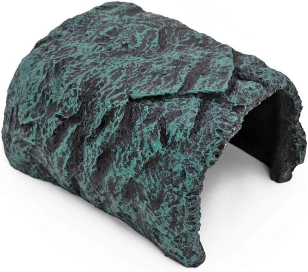 M.Z.A Aquarium Cave Reptile Rock Hideout Reptile Rock Hide Cave Fish Tank Ornaments Reptile Hide Away Turtle Basking Platform for Bearded Dragon Tortoise Small Lizards Amphibians - Image 5