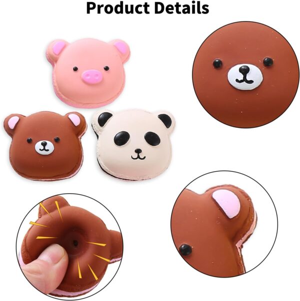 3Pcs Squeaky Dog Toy,Pup Teething Toys Latex Puppy Toys Interactive Dog Squeak Toys,Puppy Chew Toy for Cartoon Animal Sets Pet Chew Toys Soft Bouncy Fetch Toys for Small Pet Dogs - Image 3