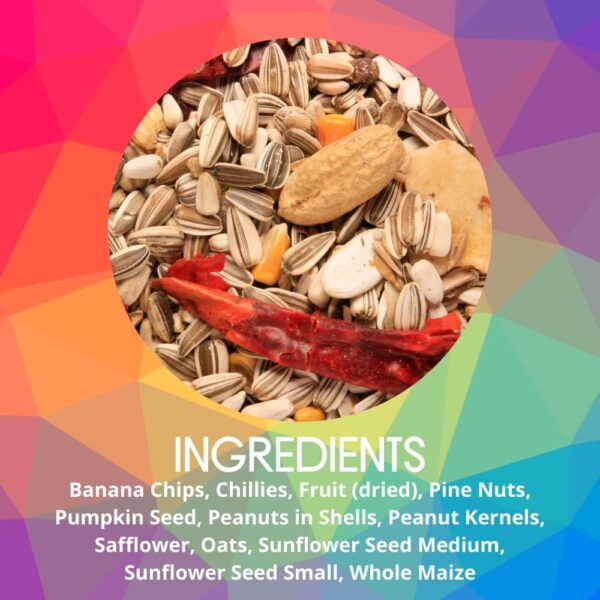 SkyGold Oasis Parrot Seed 12.5kg - Parrot Seed Mix for African Greys, Parakeets, Cockatiels, Balanced & Healthy Cage & Aviary Bird Food with Sunflower Seeds - Image 3