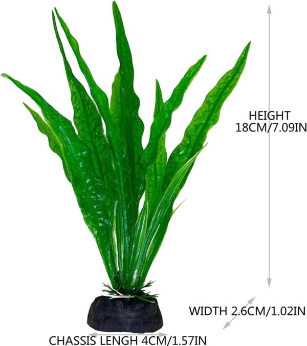 LFYXCW 5Pcs Artificial Plastic Plants Decor Fish Tank Ornament for Aquariums Decorations - Image 3