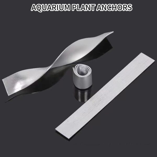 NEUSID 31Pcs Aquarium Plant Weights Anchors, Bendable Aquatic Plant Anchors Over Weight Anchor Metal Plant Weights Live Plants in Fish Tank Prevents Floating(13 x 1.5cm) - Image 4