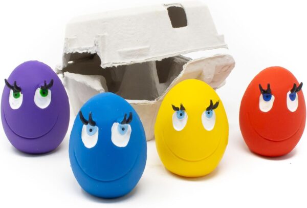 Mushroom & Co OVO the Egg Original (set of 4 eggs), catch and fetch toy, ideal for mini and small dogs - Image 5