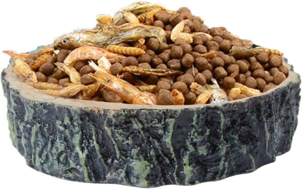 Saim Small Crawler Pet Feeding Round bowl Food Water Non-toxic Resin Dish Suitable for Reptile Turtle Tortoise Scorpion Lizard Crabs Pets Supplies - Image 8