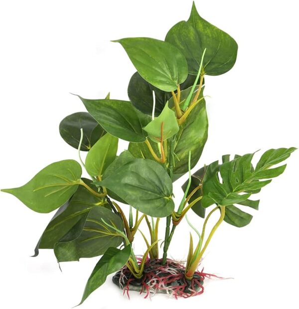 ANCLLO Aquarium Plastic Plant, Artificial Plant Lifelike Water Grass Decoration for fish tank - Image 2