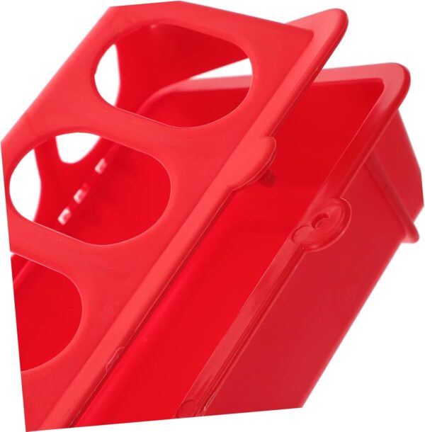 Happyyami 1 Set Feeder Clear Container Chicken Waterers Chick Food Container Duck Food Storage Bowl Hens Food Dispenser Poultry Feeding Case Chicken Food Containers Bird Feed Plastic - Image 8